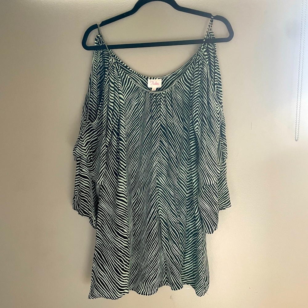 Parker: Silk Zebra Mini Dress
